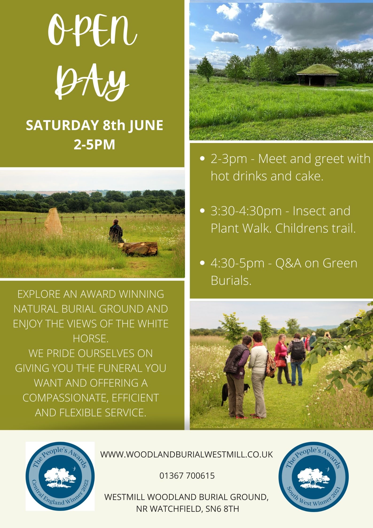 Green Woodland Burial Site Oxfordshire Wiltshire Westmill Woodland